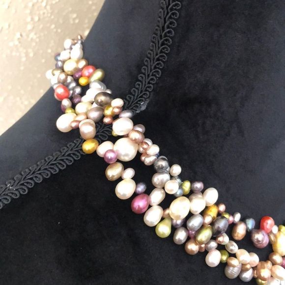Freshwater Pearls Multi Strand Pearl Necklace - Picture 6 of 7